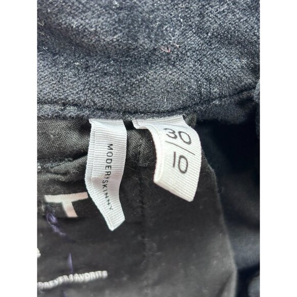 Loft Modern Skinny Black Pants 30/10 - Picture 11 of 13